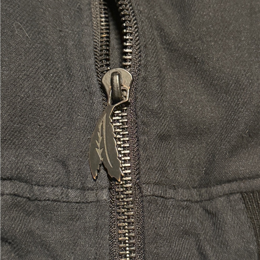 Black Scale Bomber Jacket XL Black Zip Up Streetwear - Picture 5 of 13